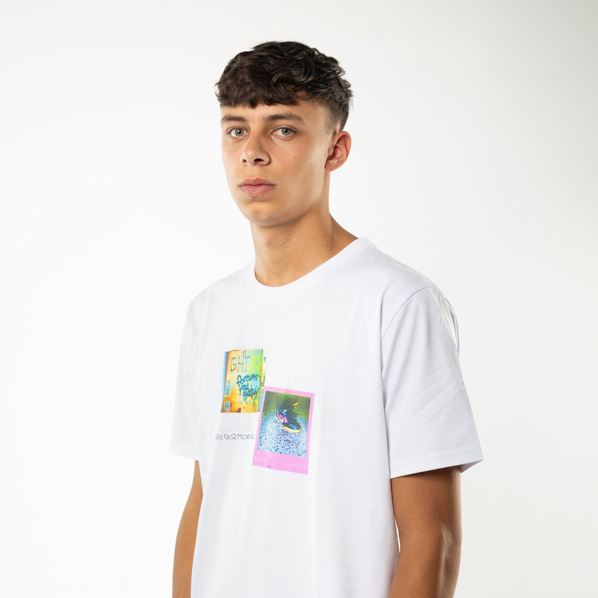 T-SHIRT WHITE POLAROID - bloqmode