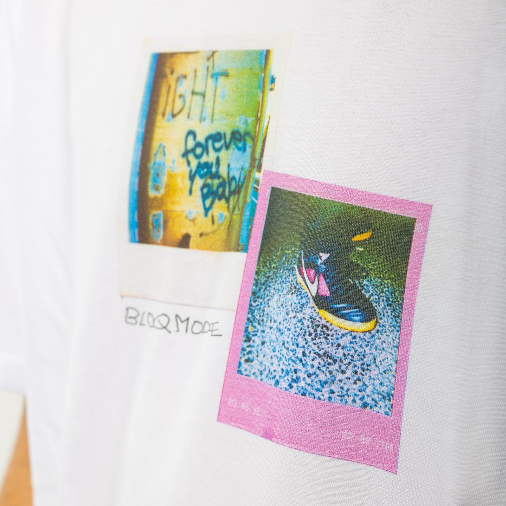 T-SHIRT WHITE POLAROID - bloqmode